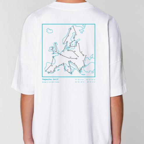 EUROPE PRINTED oversized T-Shirt Back